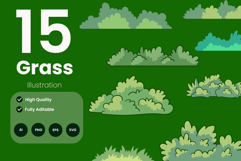 Grass Illustration Pack Product Image 1