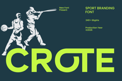 Crote - Sports Branding Font Product Image 1