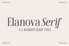 Elanova Serif Font Family Product Image 1