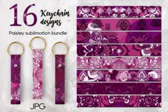 Hippie, Paisley, Boho | 16 Wristlet &amp; key chain designs, JPG Product Image 1