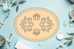 Oval basket base digital file, make myself handmade craft cr Product Image 1