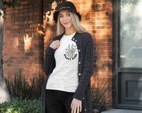 Spooky Babe SVG PNG | Retro Halloween Front &amp; Back of Shirt Product Image 3