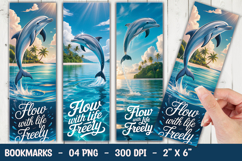 Ocean Dolphin Bookmark Sublimation Product Image 1