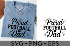 Proud Football Dad Svg | Game Day Svg | Shirt Svg Product Image 1