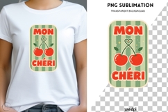 Mon Chéri PNG | Cherry Love Design | Cute Retro Cherry Product Image 1
