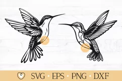 Hummingbird svg, Hummingbird flying svg, png, dxf Product Image 1