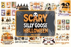 Scary Silly Goose Halloween PNG Set Product Image 1