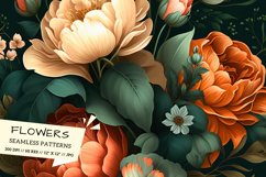 background with flowers, Floral Fantasy Pattern Product Image 1