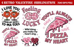 Retro Valentine Sublimation PNG Product Image 1