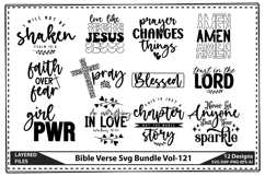 Bible Verse Svg Bundle, Love Like Jesus Svg, Bible Verse Svg Product Image 1