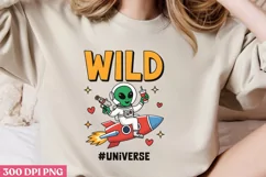 Wild #Universe PNG, Astronaut Sublimation png Product Image 2
