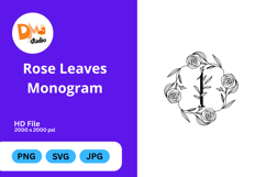 Rose Leaves Monogram Product Image 1