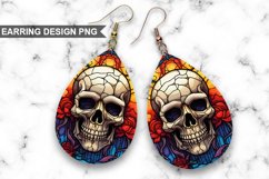 Stained Glass Halloween Skull Earrings Bundle Product Image 2