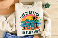 Life is better in flip flops svg | Svg Cut Files | Shirt Svg Product Image 2