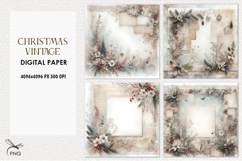 Christmas digital paper, background clipart Product Image 1