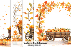 Autumn digital paper Product Image 1