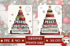 Abstract Christmas Tree Money Cards, Christmas Money Card Product Image 1