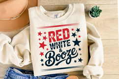 Red White &amp; Booze svg | 4th of July Svg | Shirt Svg Product Image 2