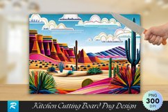 Desert Cutting Board Sublimation Design Product Image 1