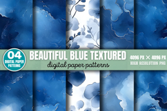 Beautiful Blue Textured Backgrounds Graphics PNG Product Image 1