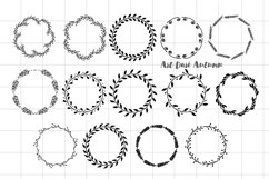 Keychain svg, Keychain patterns svg, Wreath monograms svg Product Image 2