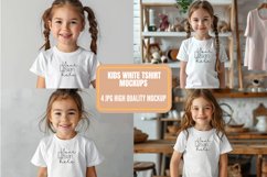 Kids White T-shirt Bella Canvas Mockup Product Image 1