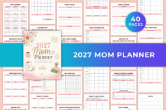 2027 Mom Planner | Family Organizer, Self-Care &amp; Daily Product Image 1