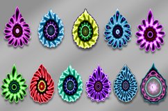 Teardrop Earrings l 11 designs of sublimation earrings, PNG Product Image 2