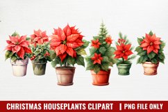 Christmas Houseplants Clipart Sublimation Product Image 1