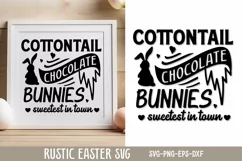 Cottontail chocolate bunnies sweetest in town SVG Product Image 1