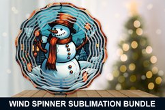 Snowman Stained Glass Wind Spinner - Snowman Wind Spinner Product Image 2