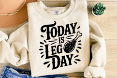 Today is Leg Day Svg | Halloween Svg | Shirt Svg Product Image 1