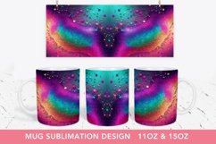 rainbow Mug Sublimation Mug Wrap, rainbow Mug design Product Image 1