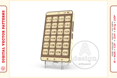 Advent calendar v50 - laser cut file - Glowforge ready file Product Image 1