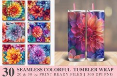 3D Seamless Colorful Tumbler wrap Bundle Product Image 1