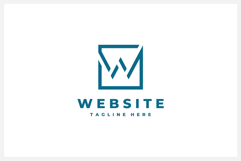 Website Letter W Square Logo Design Vector Template Product Image 1