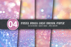 Pastel Bokeh Light Digital Paper Product Image 1