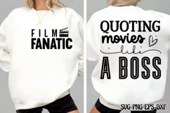 Quoting movies like a boss SVG PNG Product Image 1