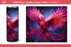Phoenix Majestic bird tumbler purple, 20Oz tumbler design Product Image 1