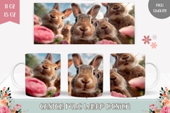 Easter Mug Sublimation, Easter Bunnies Mug Design Product Image 1