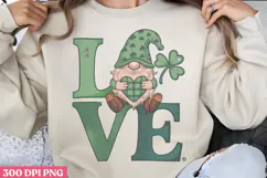 Love PNG, Gnome St Patricks Day Sublimation PNG Product Image 1