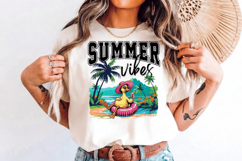 Summer vibes Silly Goose PNG sublimation |Beach &amp; Summer PNG Product Image 8