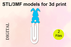 Paper Clips, Easter Bunny STL/3MF files for 3D Printing Product Image 1