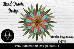 Hand Drawn Sublimation Design|Folk Art PNG Product Image 1