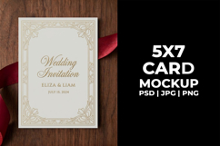 5x7 Valentine's Day Invitation Mockup, Greeting Card Product Image 2