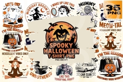 Spooky Halloween T-Shirt PNG Pack Product Image 1
