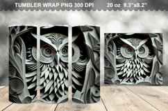 3D Owl Tumbler Sublimation Bundle - 3D Owl Tumbler Wrap Product Image 2