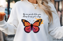 No one can do it for you PNG, Motivation Sublimation PNG Product Image 2