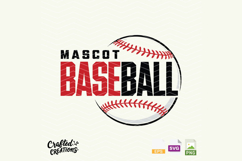 Custom Baseball Mascot SVG PNG EPS: Personalized Team Shirt Product Image 1