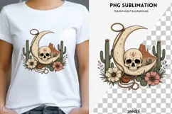 Western gothic halloween png design for T-shirts Product Image 1